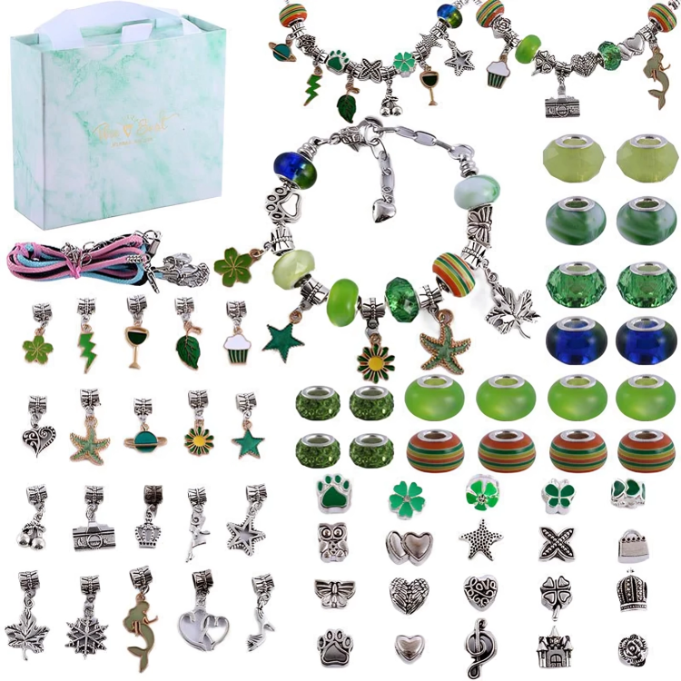 DIY Charm Bracelet Kit with Dazzling Bands