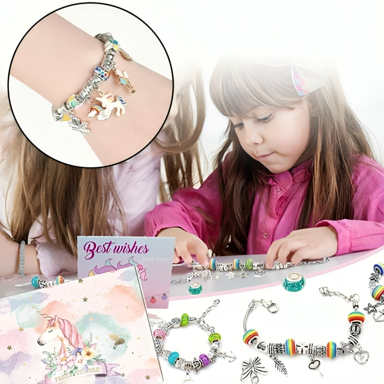 DIY Charm Bracelet Kit with Dazzling Bands