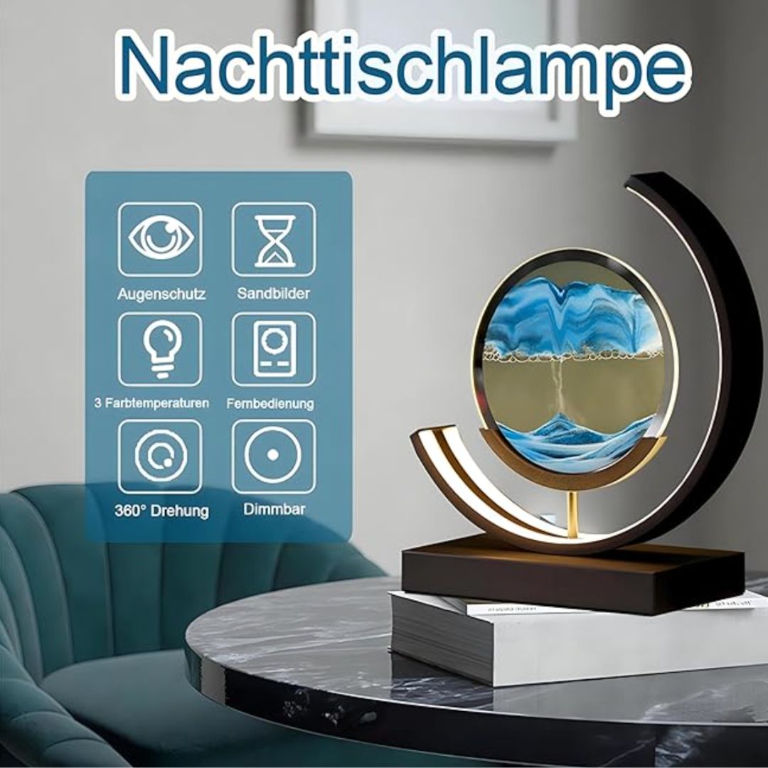 Ocean Breeze Sand Art: Enchanting Illuminated Decor