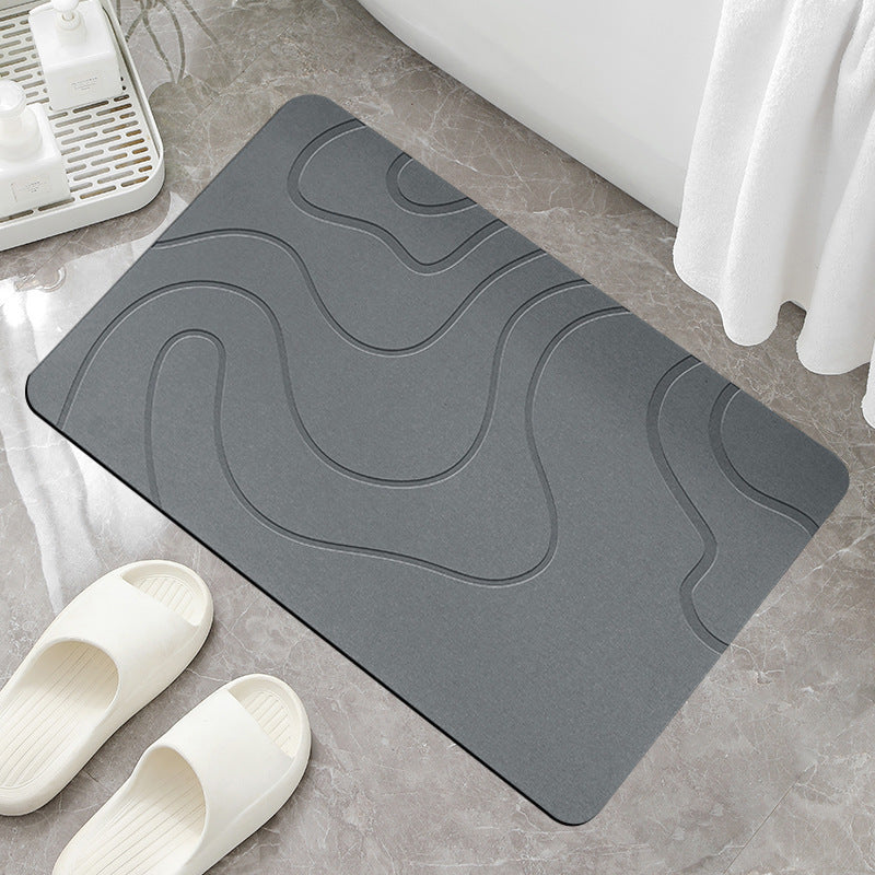 Natural Stone Bath Mat for Quick Drying and Stability