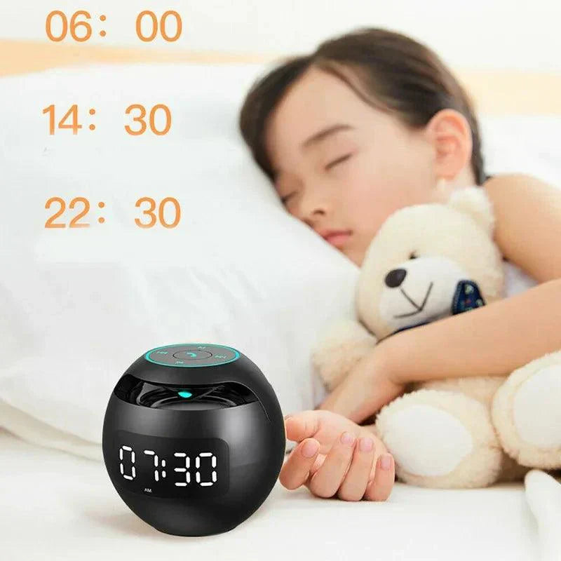 Smart Bluetooth Alarm Clock Speaker with Colorful Night Light