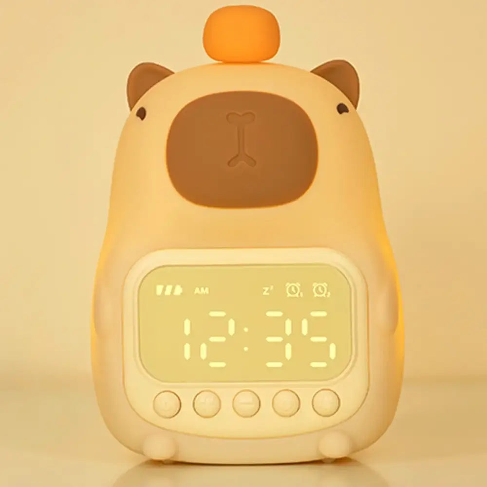 Sleek LED Alarm Clock with USB-C Rechargeable Battery