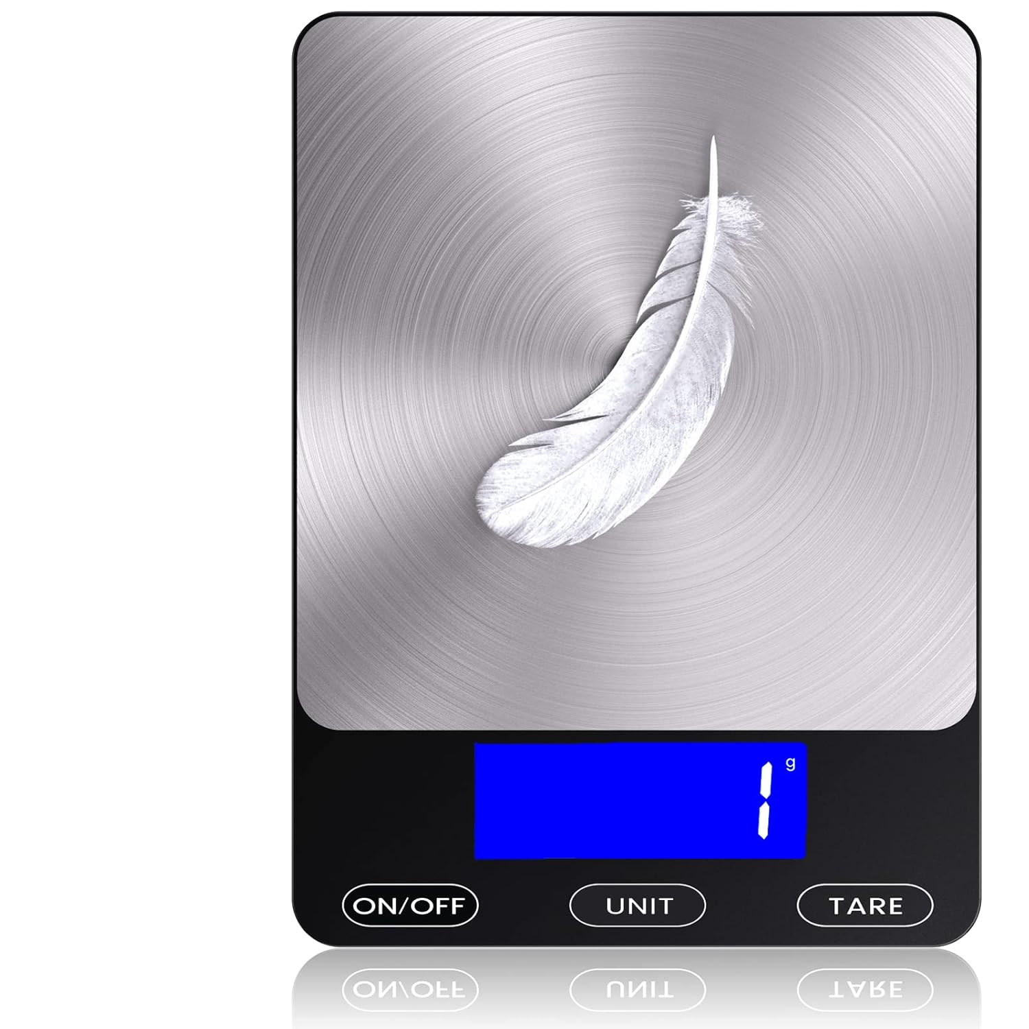 Precision Food Scale - 15 kg Rechargeable Stainless Steel