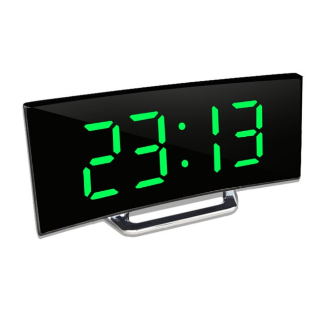 LED Mirror Alarm Clock with Auto Dimming - Digital Time Display