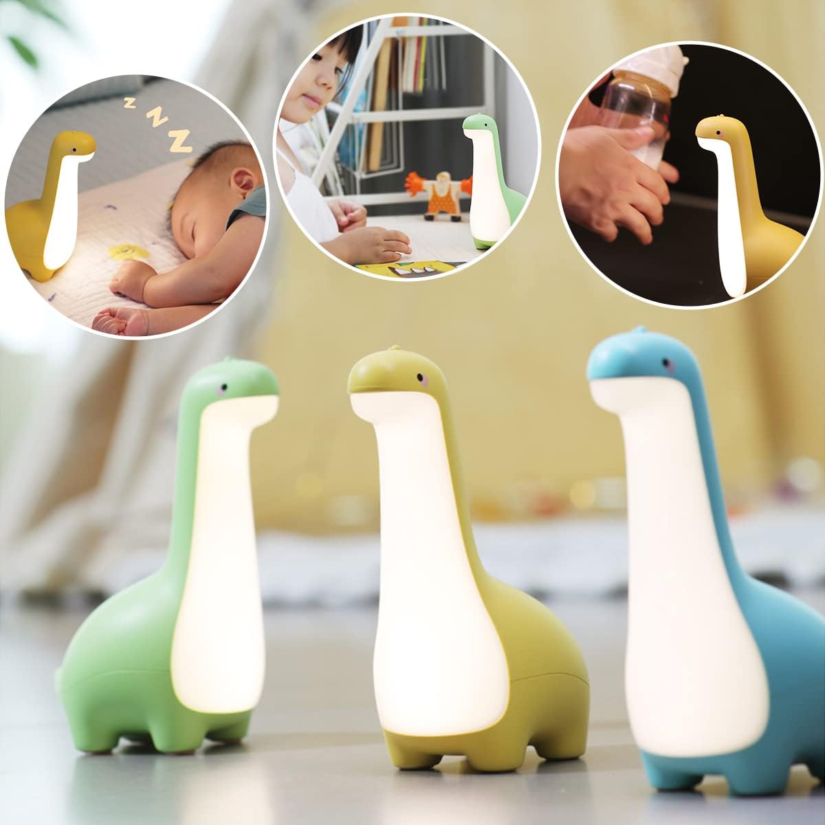 Cozy Dino Glow Night Light for Kids' Sweet Dreams