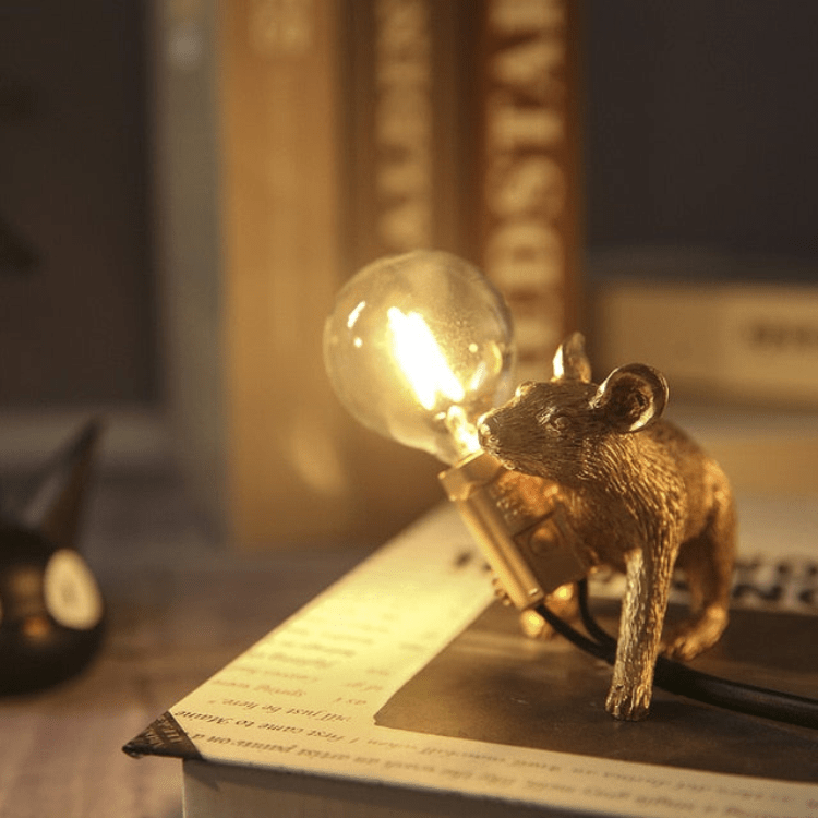 Whimsical Mouse Lamp – Unique LED Light for Any Space