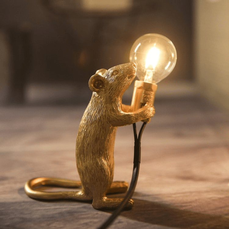 Whimsical Mouse Lamp – Unique LED Light for Any Space