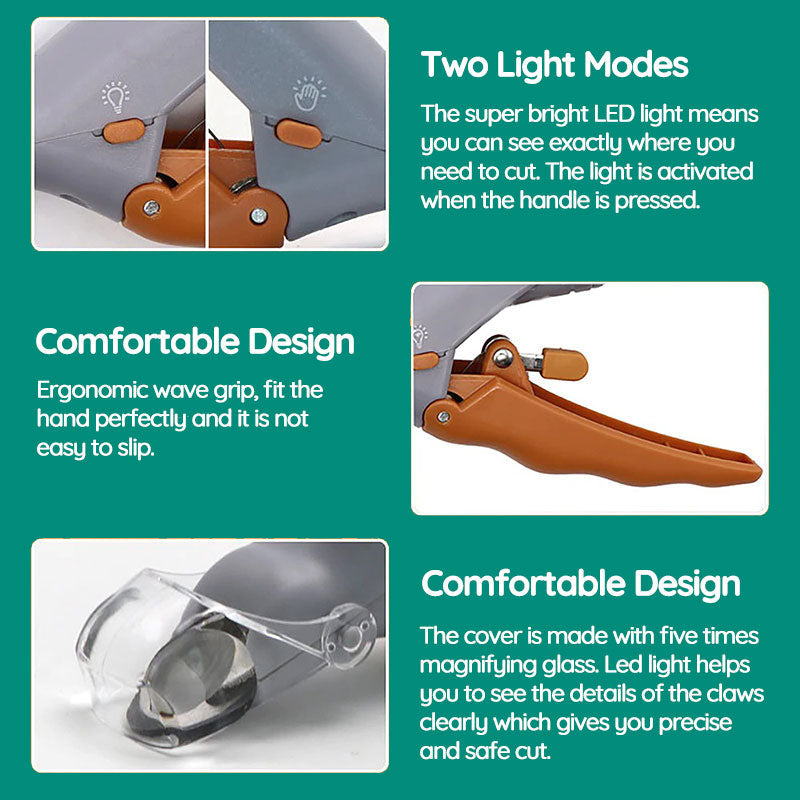 Precision Pet Nail Trimmer with Safety Sensors