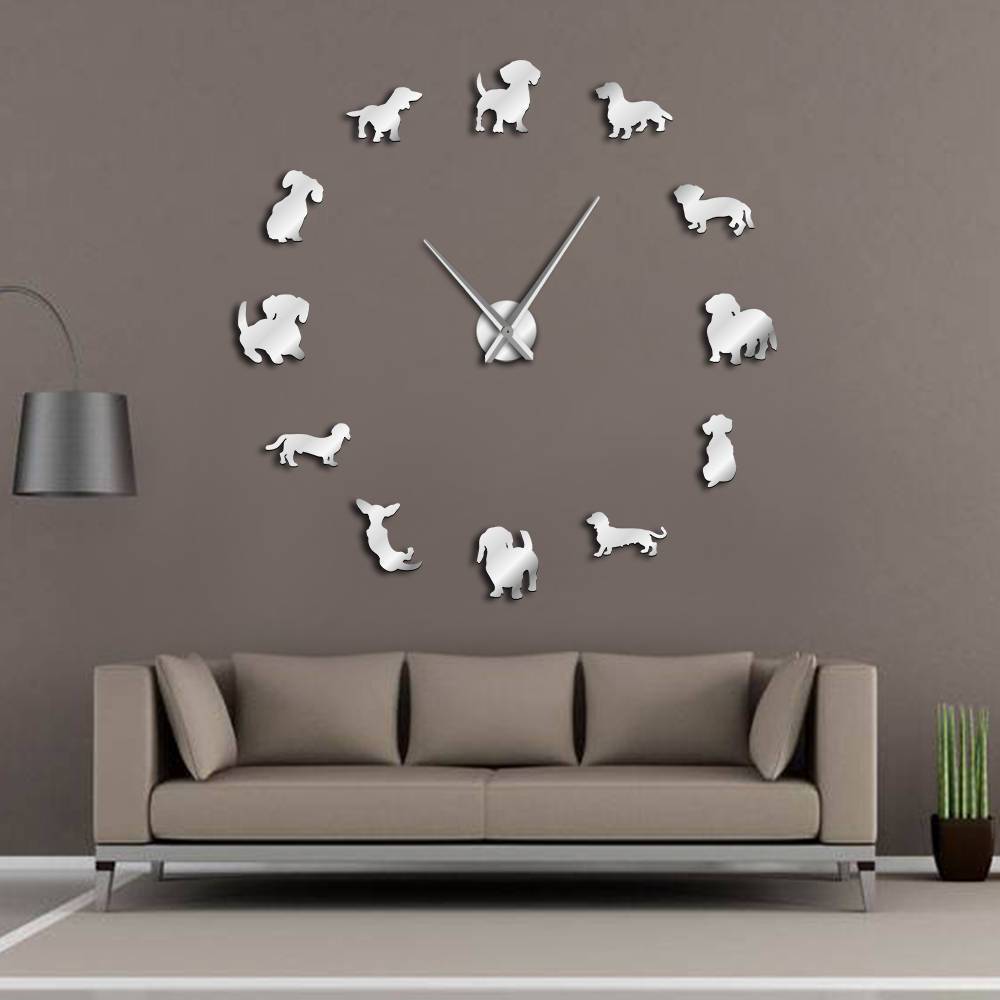 Whimsical Dog-Themed Clock for Home Decoration
