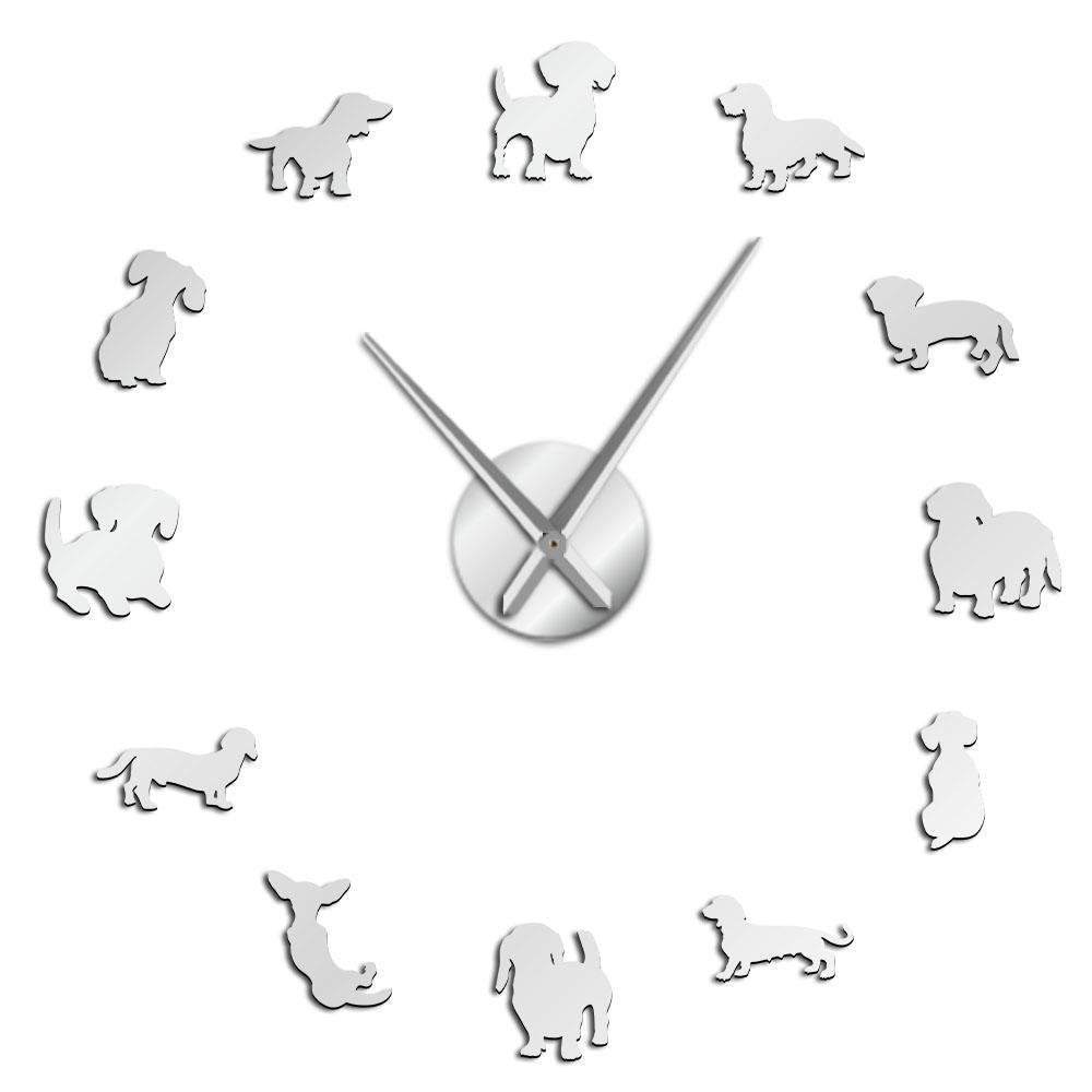 Whimsical Dog-Themed Clock for Home Decoration
