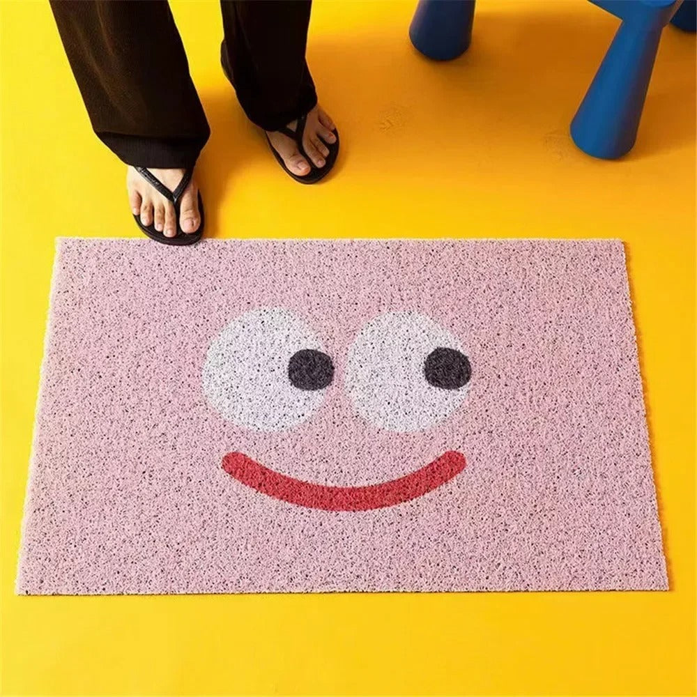Whimsical Emoji Entrance Mat with Reliable Grip