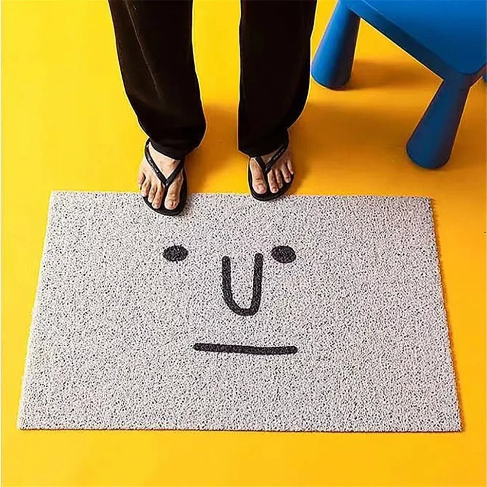 Whimsical Emoji Entrance Mat with Reliable Grip