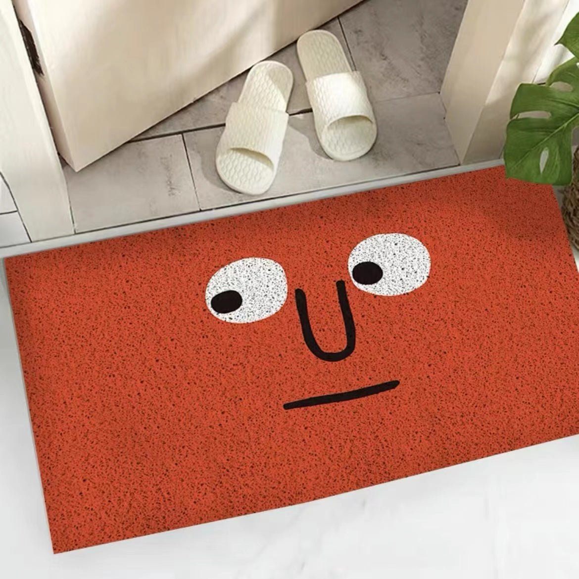 Whimsical Emoji Entrance Mat with Reliable Grip
