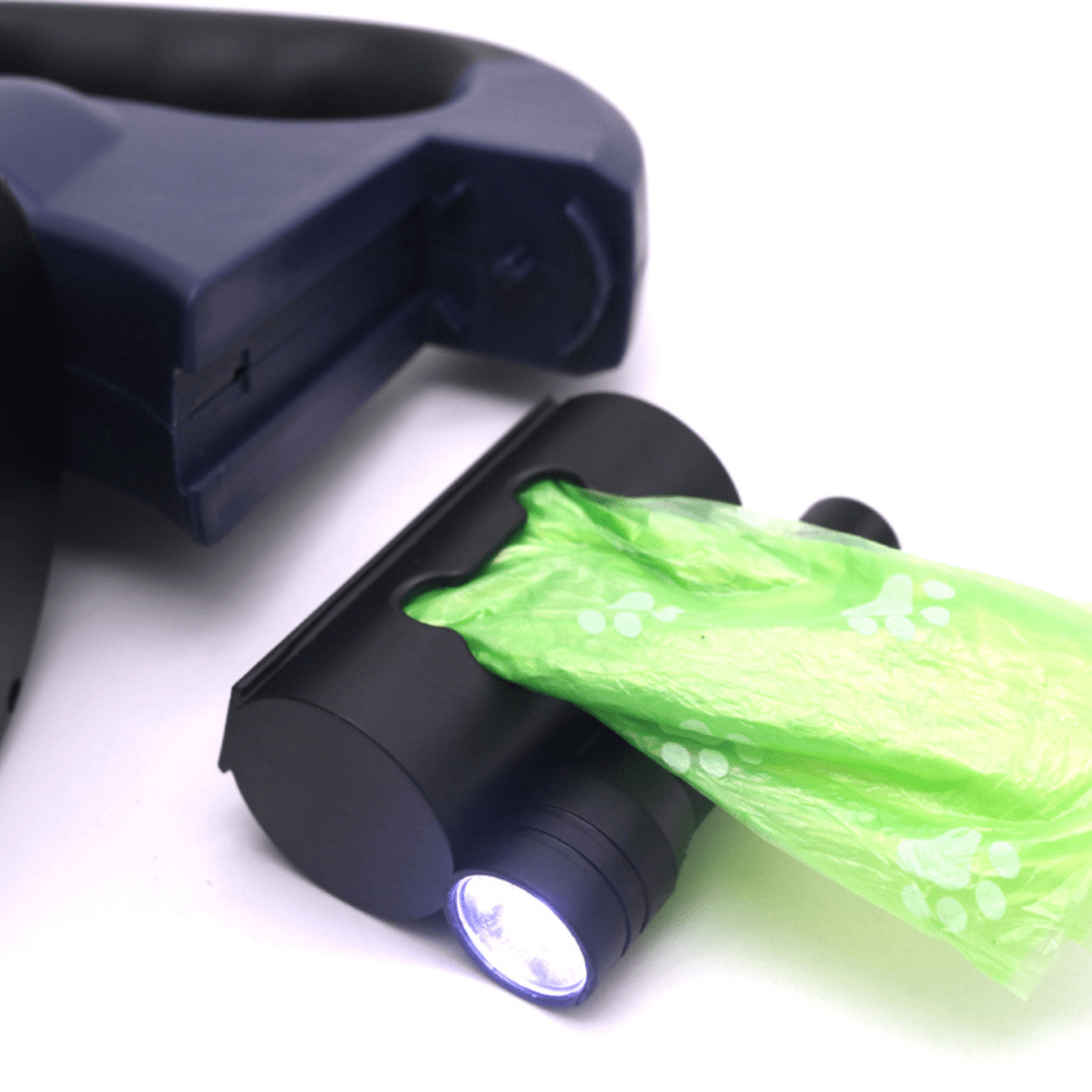 Dual Control Dog Leash with Built-In Light for Safe Walks