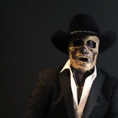 Chillingly Authentic Skull Mask with Hat for Thrilling Occasions