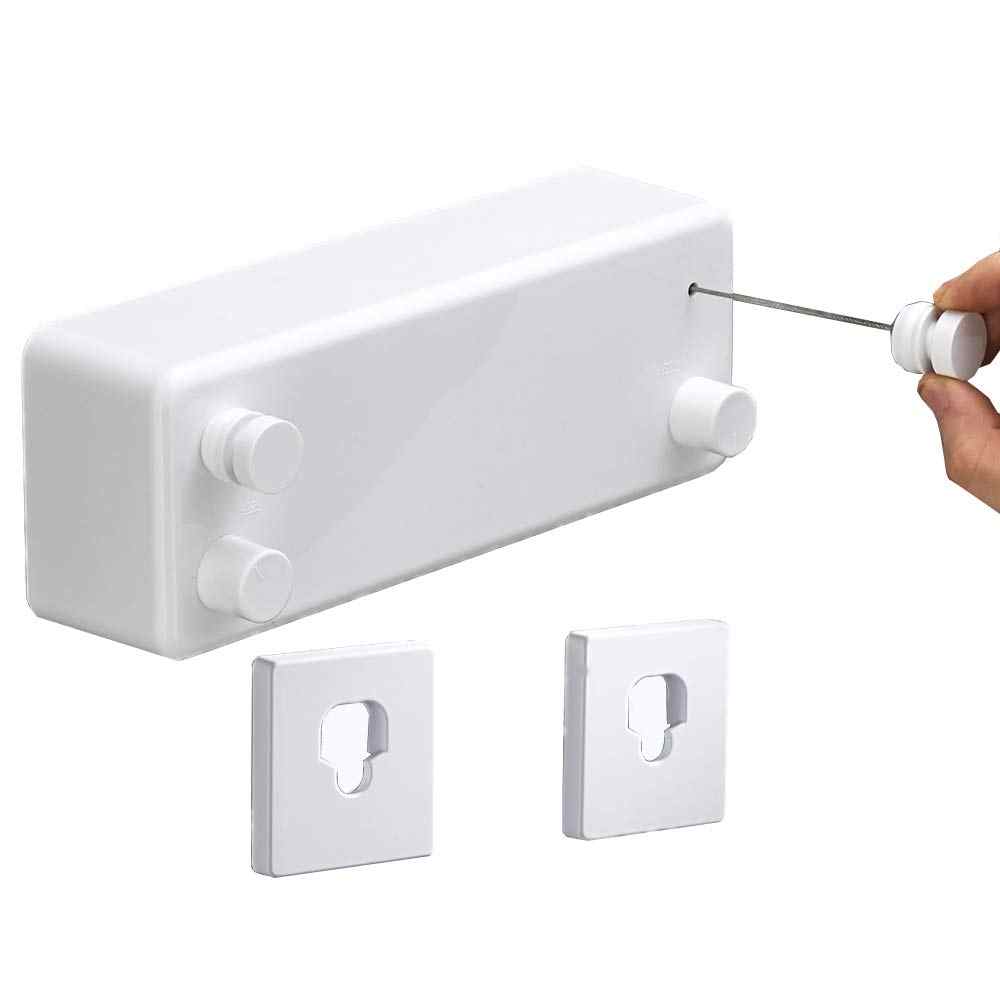 Versatile Retractable Drying Line with Dual Cables