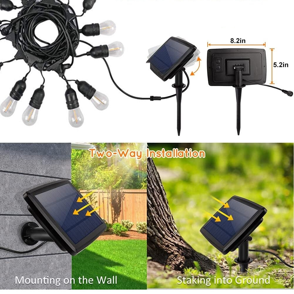 All-Weather Solar LED String Lights for Outdoor Ambiance