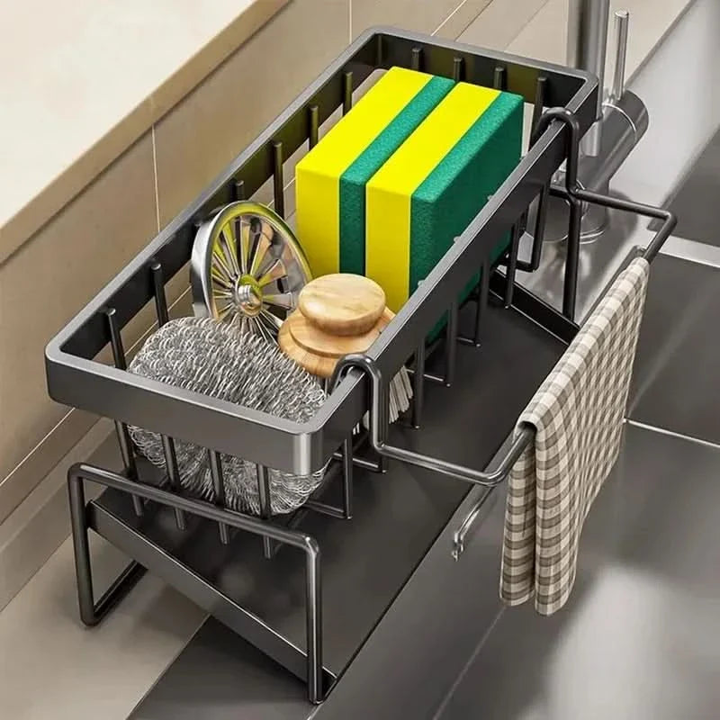 Sturdy Metal Kitchen Sink Organizer for Storage Solutions