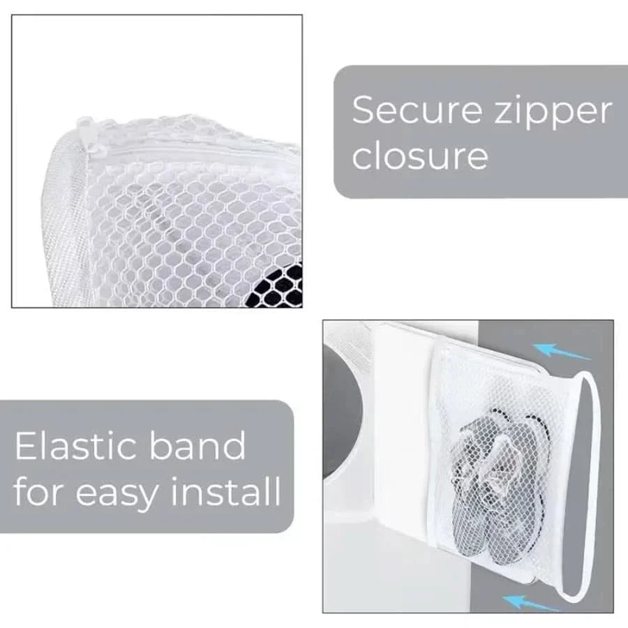 Shoe Laundry Bag with Secure Strap for Cleaning