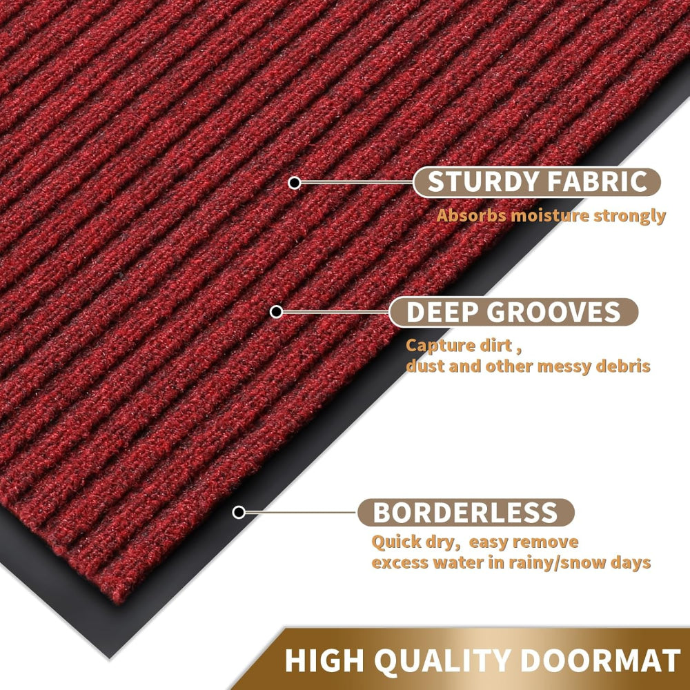 Weather-Resistant Entrance Mat with Secure Grip Backing