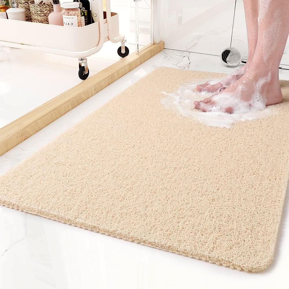 Non-Slip Bath Mat with Drainage | Quick-Drying and Easy to Clean