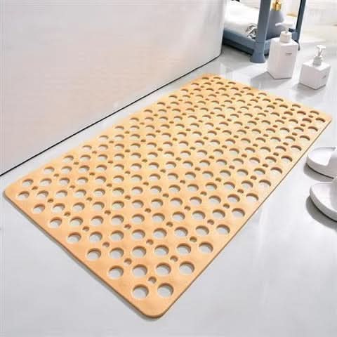 Non-Slip PVC Shower Mat with TPE | Suction Cups | Drain Holes