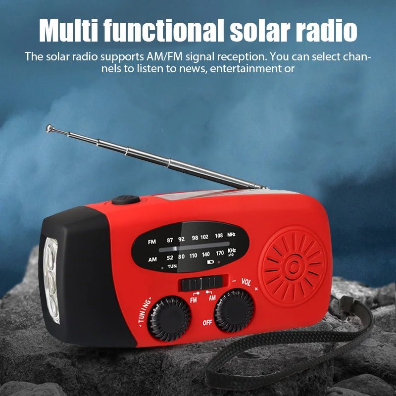 Ultimate Emergency Radio with LED Light and Hand Crank Power