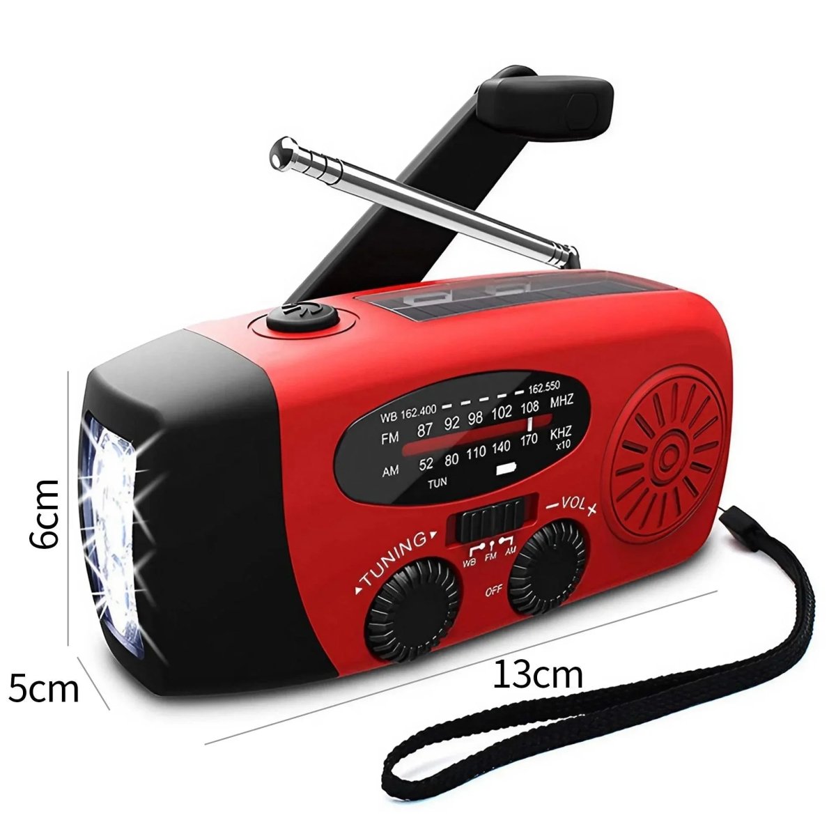 Ultimate Emergency Radio with LED Light and Hand Crank Power
