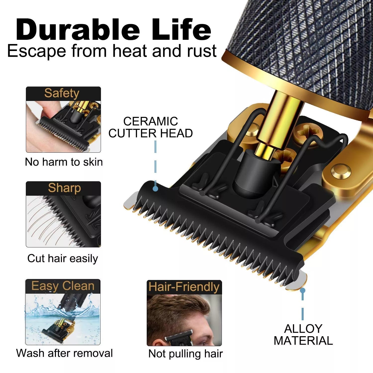 Hair Clipper with Easy Trim Function