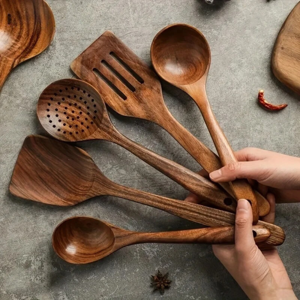 Eco-Friendly 5-Piece Kitchen Utensil Collection