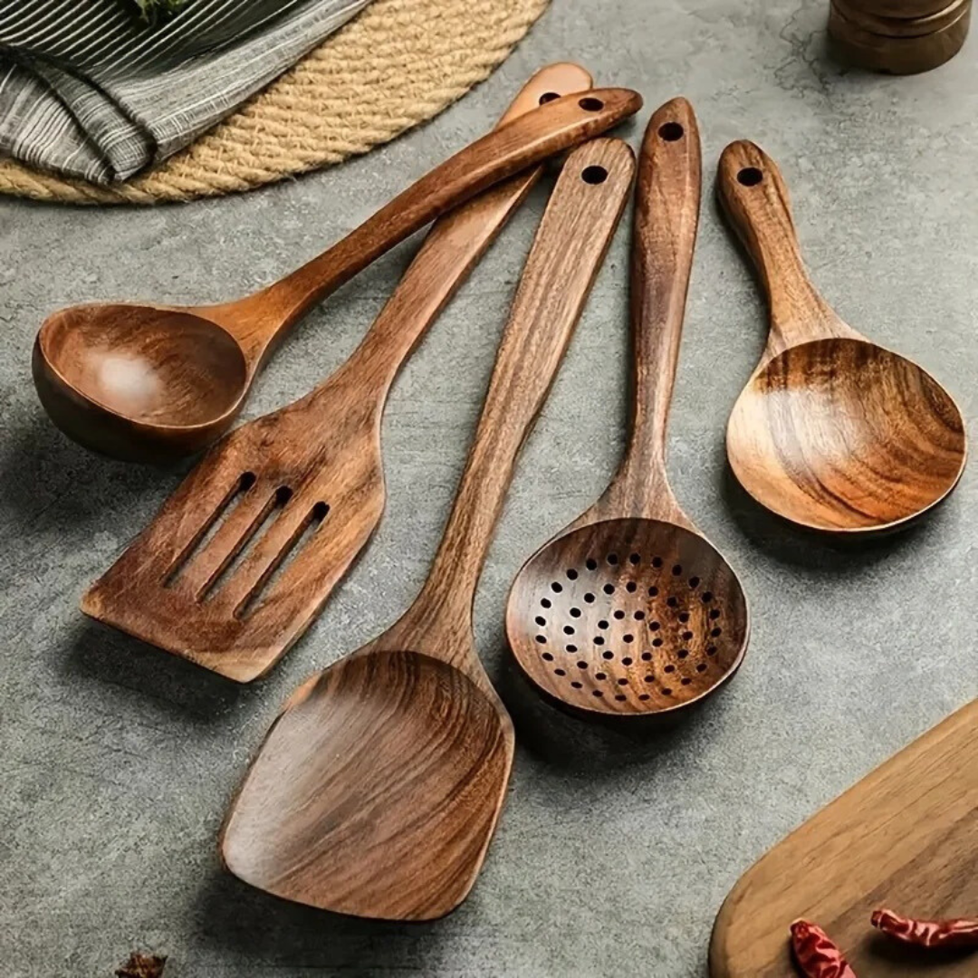 Eco-Friendly 5-Piece Kitchen Utensil Collection
