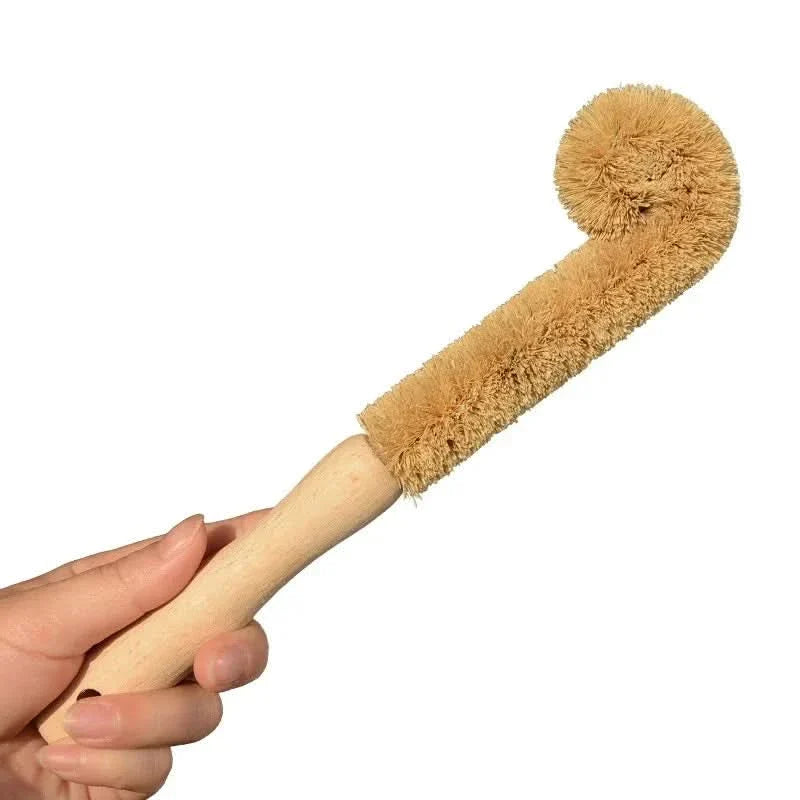 Natural Coconut Fiber Kitchen Brush for Thorough Cleaning