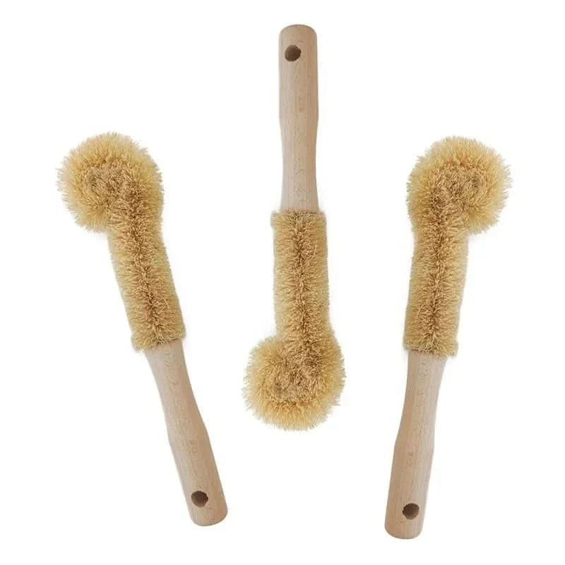Natural Coconut Fiber Kitchen Brush for Thorough Cleaning