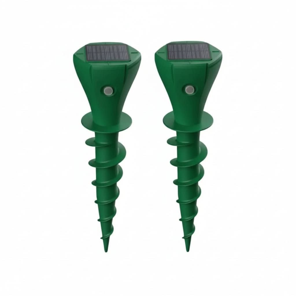 Solar Mole Repellent for Eco-Friendly Garden Protection with Silent Vibration