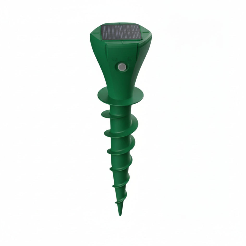 EcoGuard - Solar-Powered Mole Deterrent with Silent Vibration