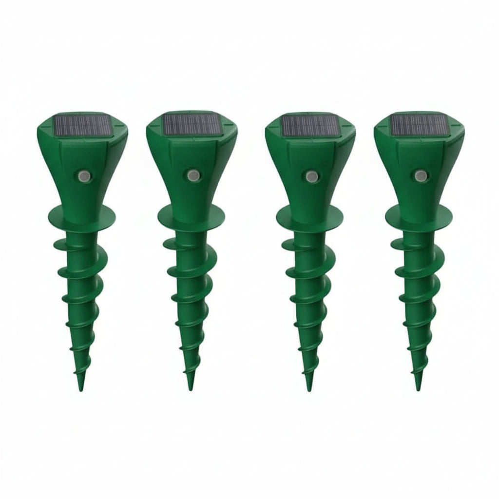EcoGuard - Solar-Powered Mole Deterrent with Silent Vibration