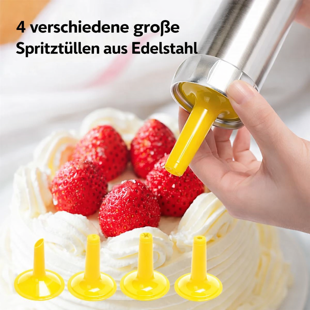 Stainless Steel Cookie Press - Ideal for Uniform Cookies