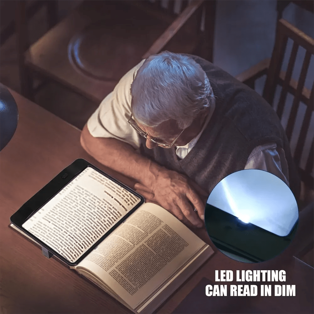 LumaView - 3x LED Magnifier for Effortless Reading