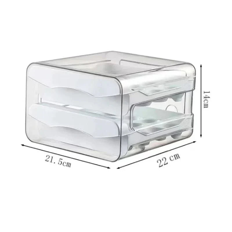 2-Tier Egg Storage Organizer for Refrigerator