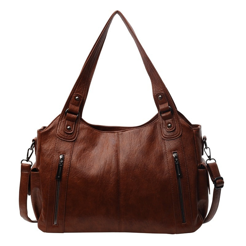 Timeless Leather Shopping Bag | Elegant Design | Valenza