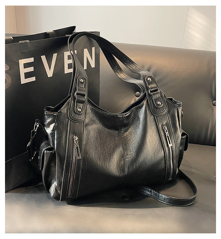 Timeless Leather Shopping Bag | Elegant Design | Valenza