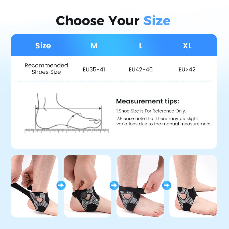 Adjustable Elastic Ankle Support | Targeted Compression | Breathable and Flexible