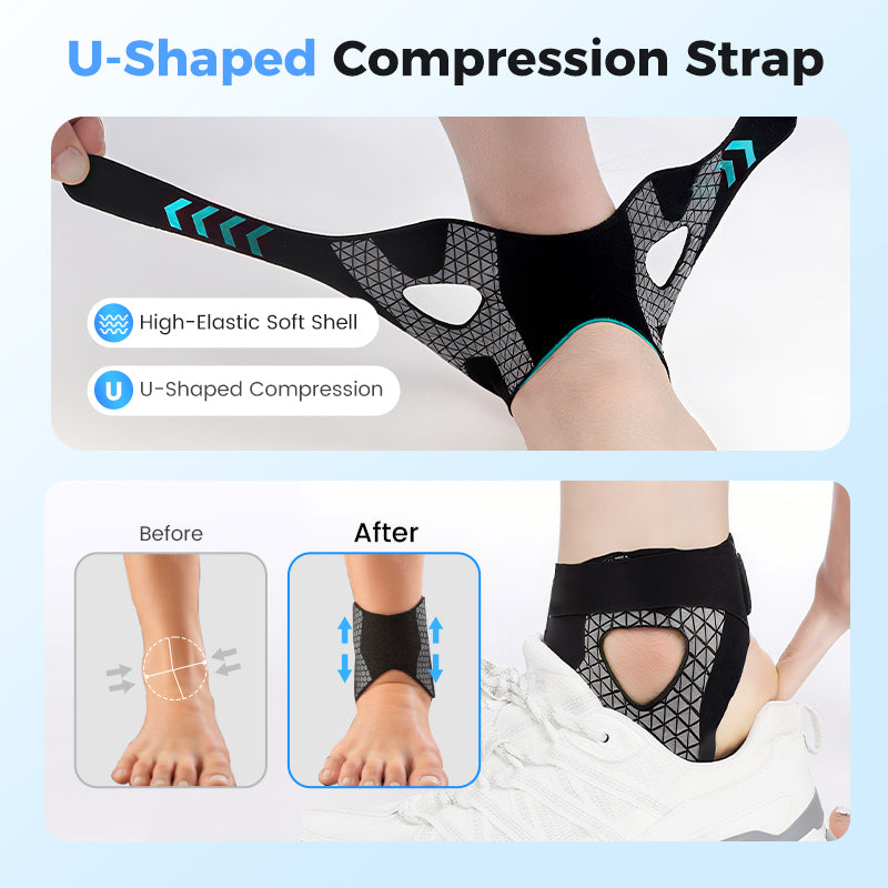 Adjustable Elastic Ankle Support | Targeted Compression | Breathable and Flexible