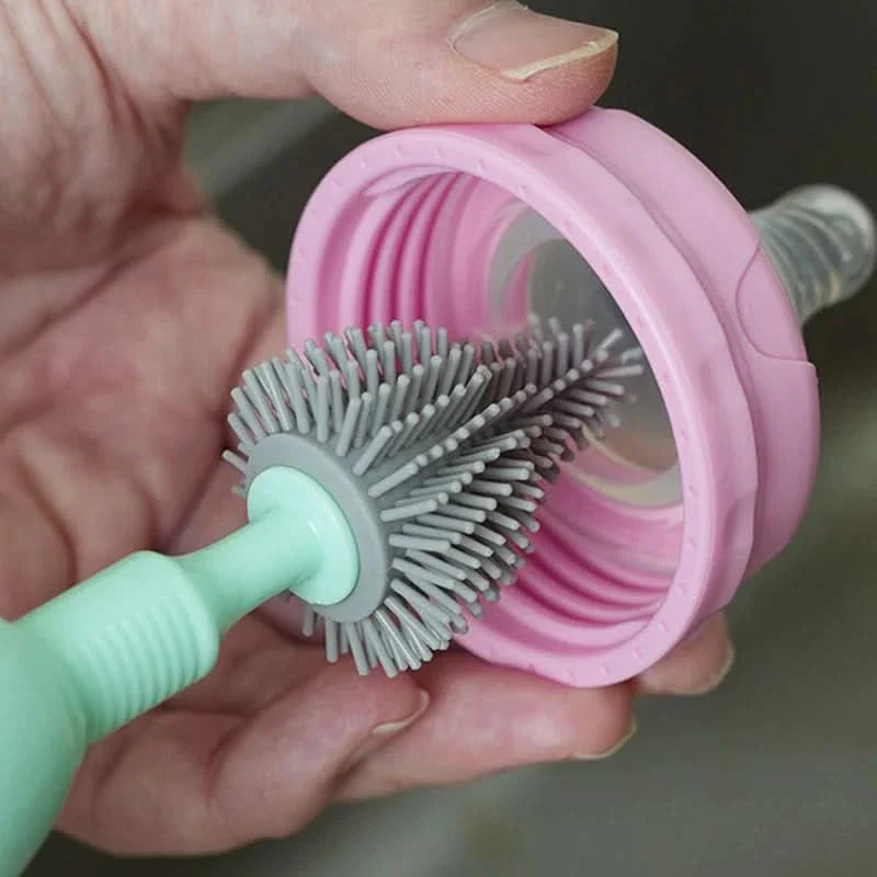 Electric Bottle Brush Set with 360° Rotating Silicone Cleaning Tool