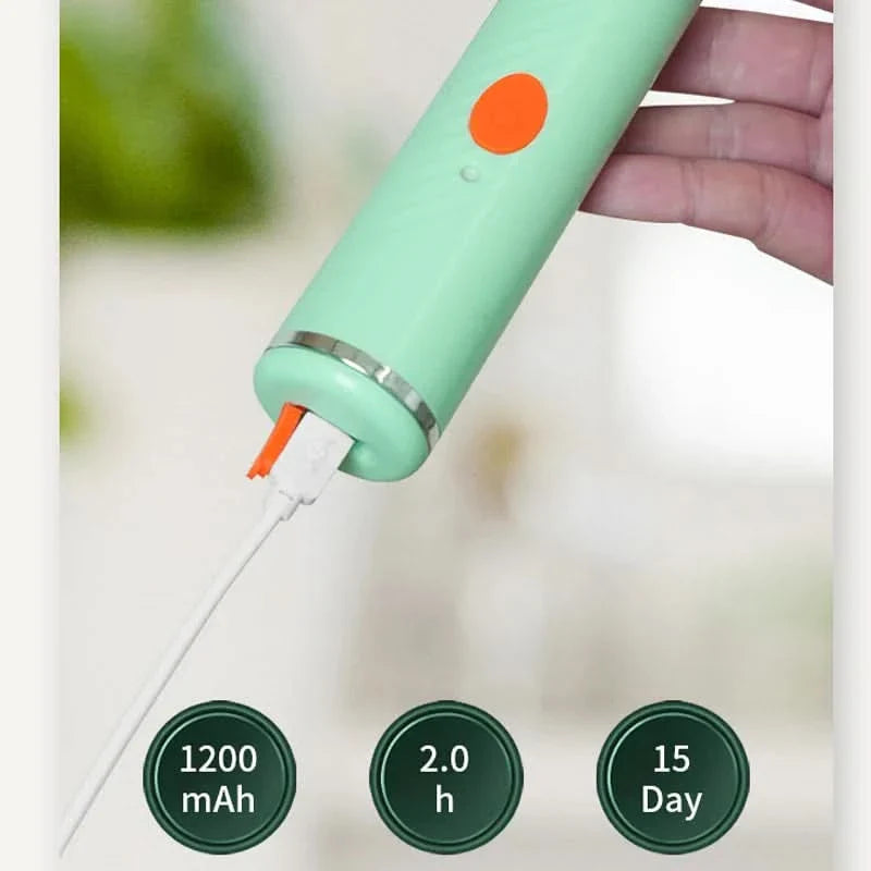 Electric Bottle Brush Set with 360° Rotating Silicone Cleaning Tool