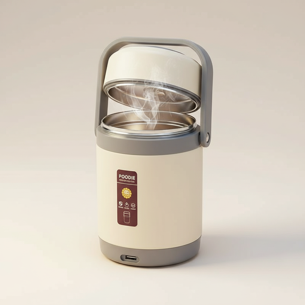 Portable Electric Meal Warmer with USB Power – 1.6L & 2L