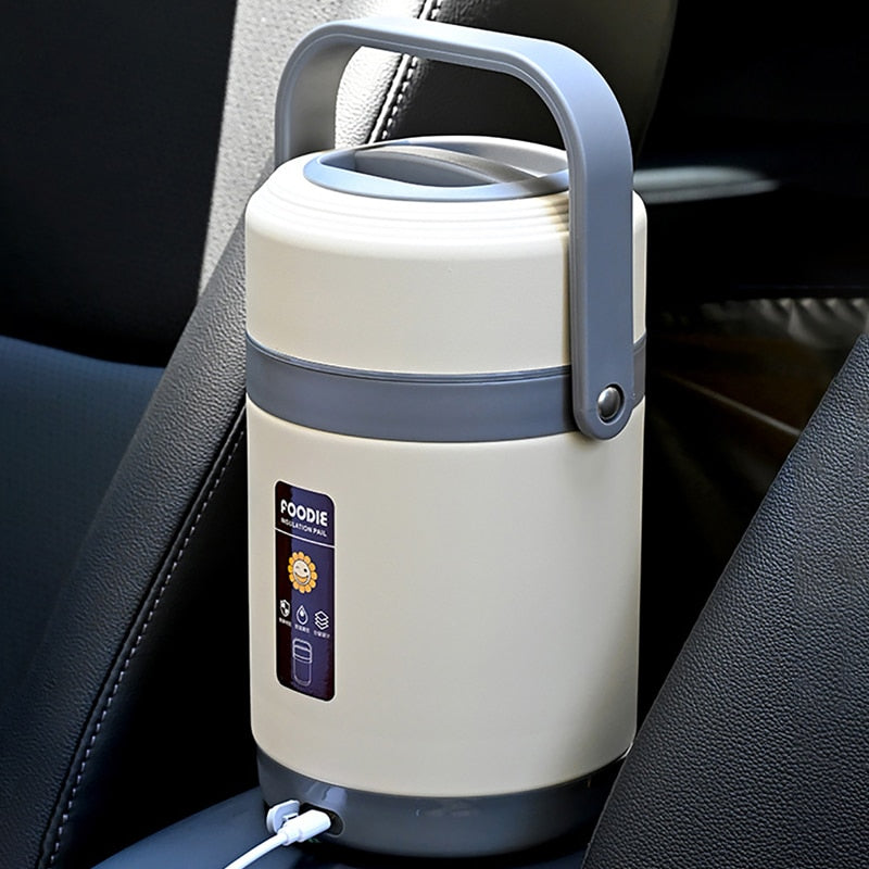 Portable Electric Meal Warmer with USB Power – 1.6L & 2L