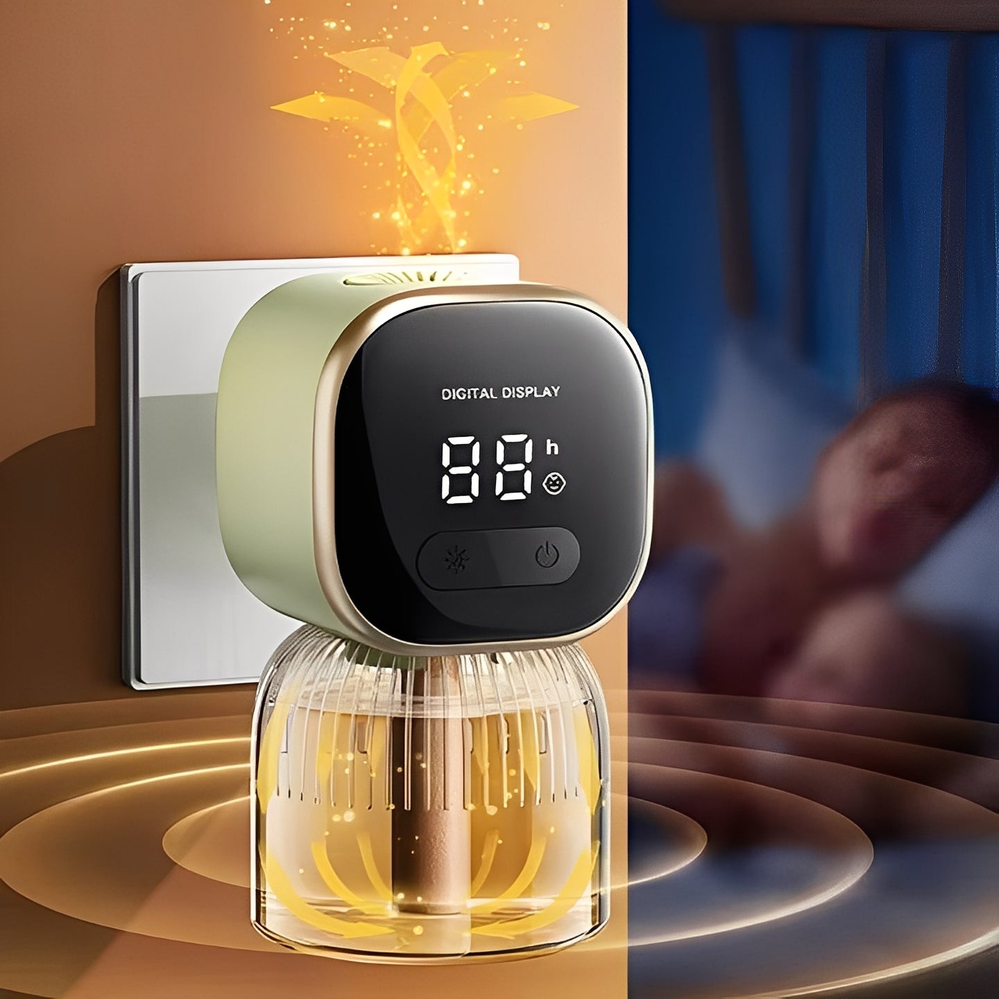Indoor Pest Defense System with Adjustable Timer and Whisper-Quiet Design