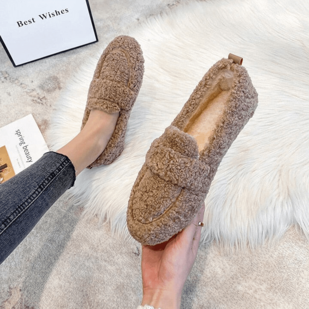 SnugStep - Plush Winter Slippers with Non-Slip Safety Sole
