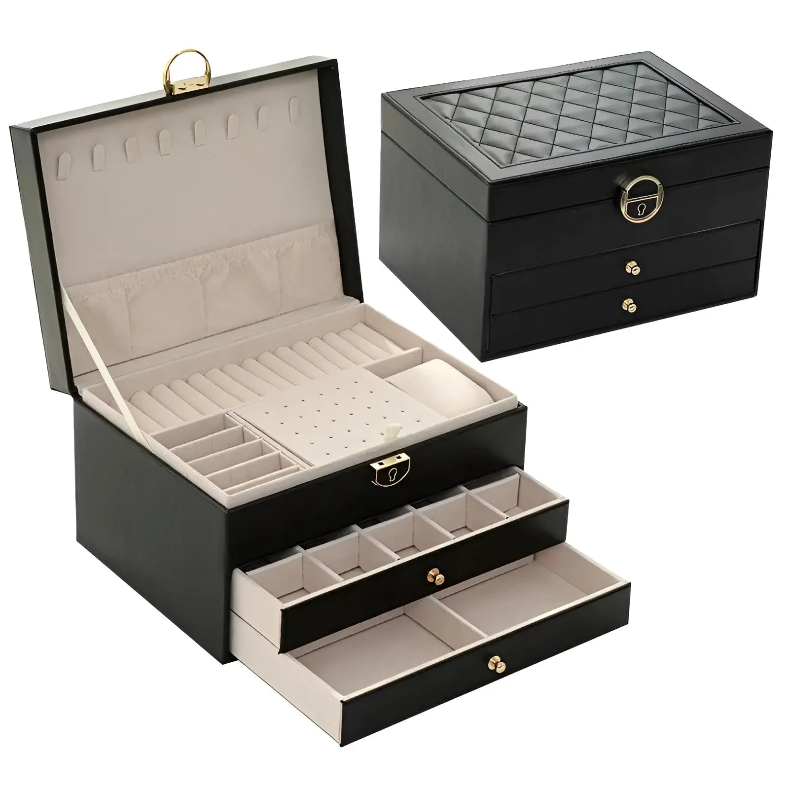 Sophistiqué Elite Jewelry Organizer with Multi-Tier Design
